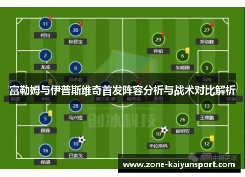 富勒姆与伊普斯维奇首发阵容分析与战术对比解析